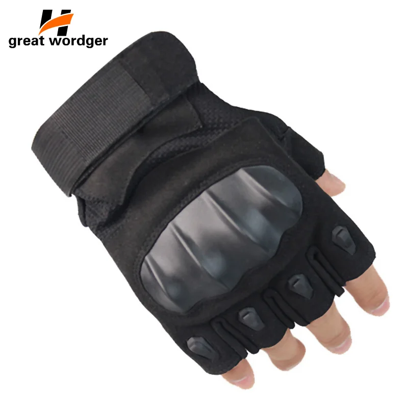 

Outdoor Tactical Gloves Military Army Combat Fingerless Airsoft Shooting Paintball Hiking Bicycle Hard Knuckle Half Finger Glove