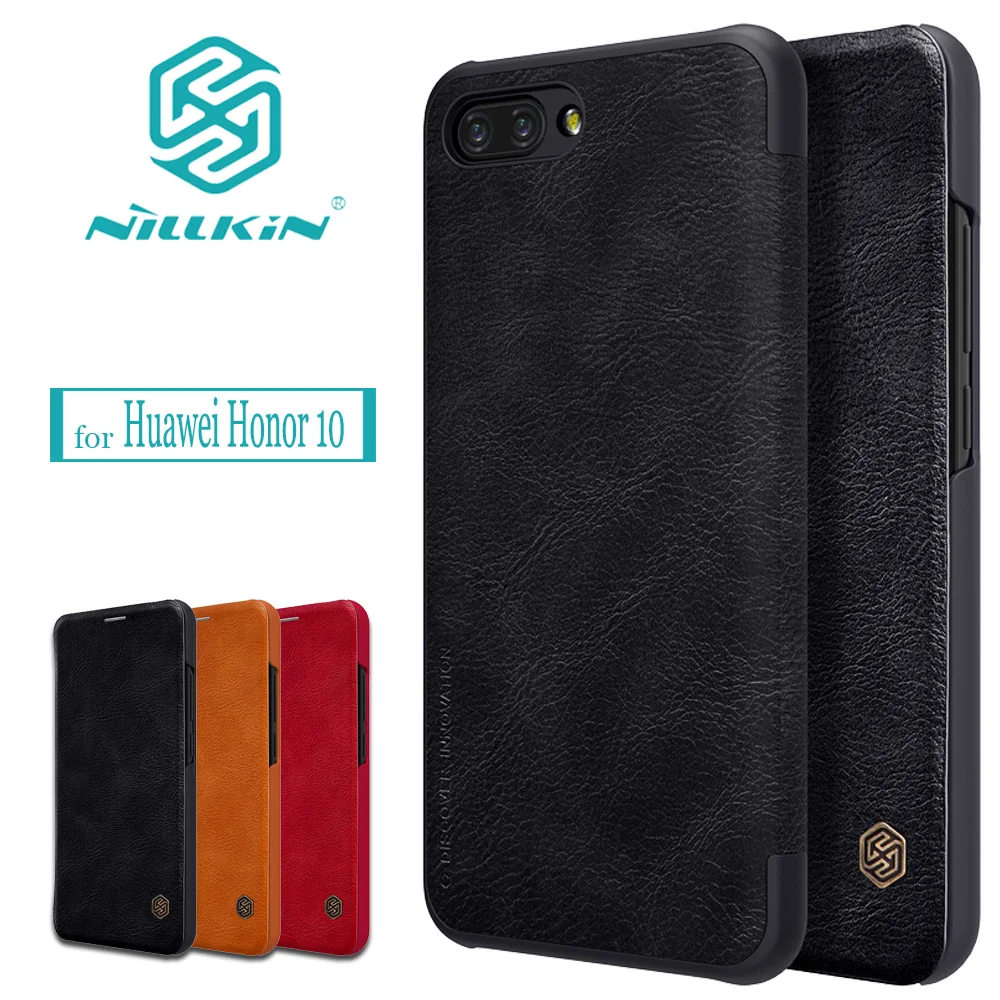 

Nilkin Capa for Huawei Honor 10 Case Nillkin Luxury Retro PU Flip Leather Business Card Slot Phone Bag Cover for Huawei Honor 10