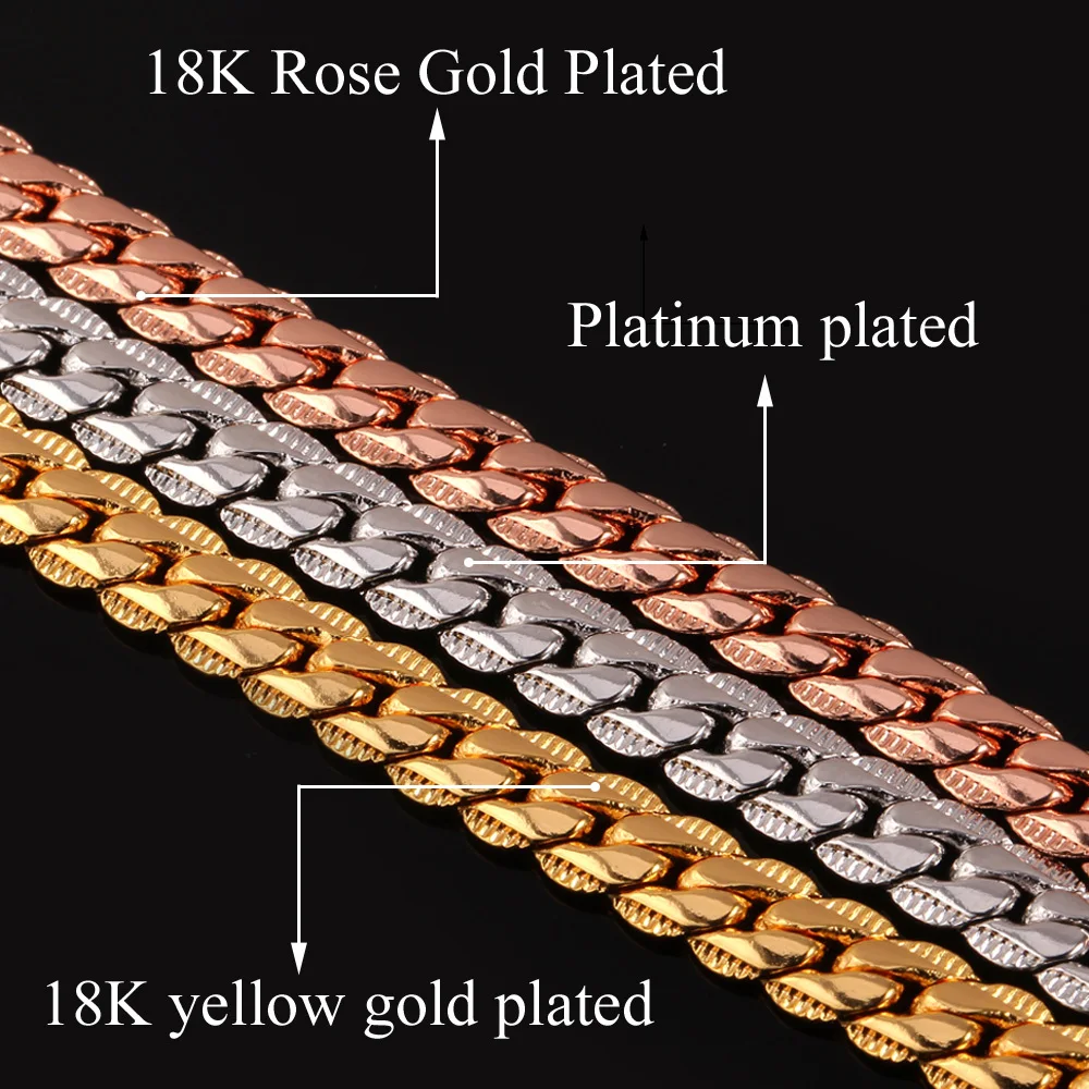 Fashion Jewelry 18K Stamp Gold Chain 