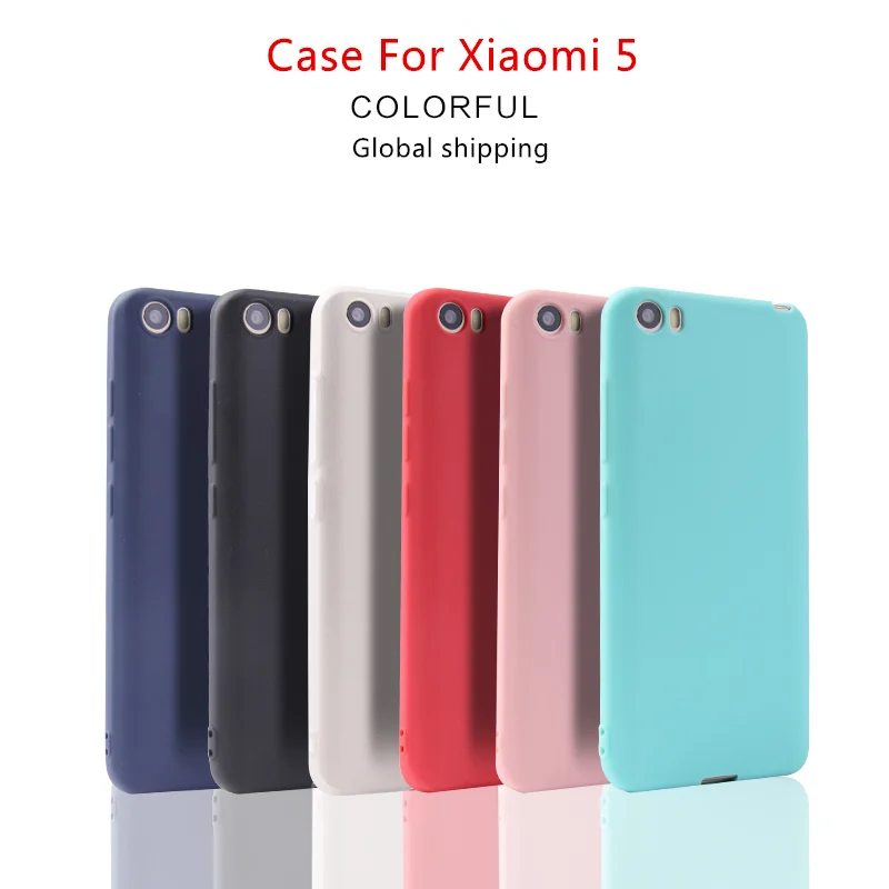 

Case For Xiaomi MI 5 M5 Silicone color Matte soft shell Cover MI5 Global Edition 5.15inch Snapdragon820
