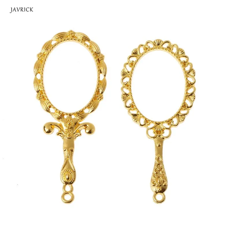 

2Pc Magic Mirror Resin Blank Frame Pendant Bezel Cabochon Setting Jewelry Making