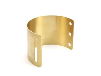 

2 Raw Brass Cuff Bracelet Bangle ( Width 40x110x0.80mm ) BRC038