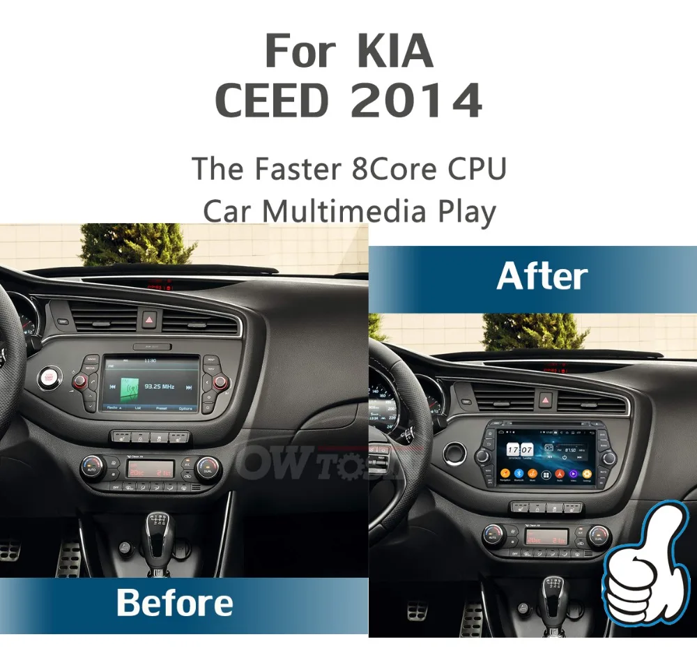 Clearance 8" IPS 1920*1080 8Core 4G RAM+64G ROM Android 9.0 Car DVD Player For KIA CEED 2013 2014 2015 2016 DSP Radio GPS Parrot BT Adas 2