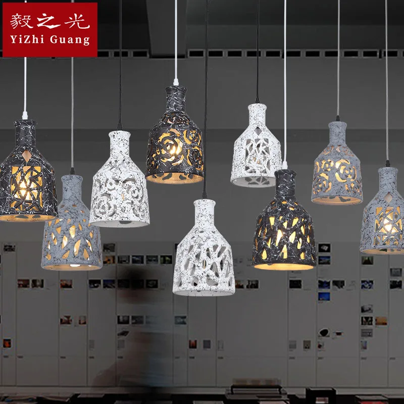 

Nordic antique ceramic chandelier industrial lamp, bar table chandelier, restaurant chandelier, American chandelier.