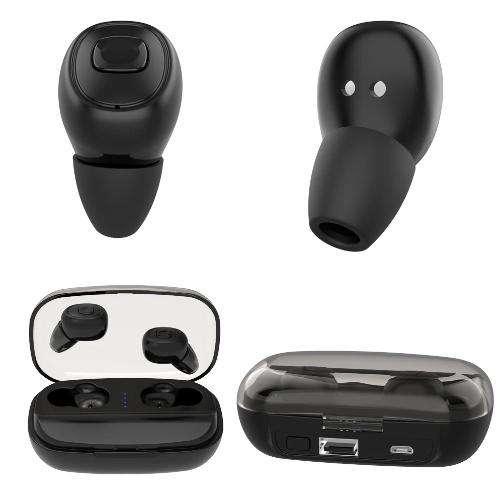 TWS Bluetooth наушники мини беспроводные 3000 мАч зарядный чехол HiFi с микрофоном стерео