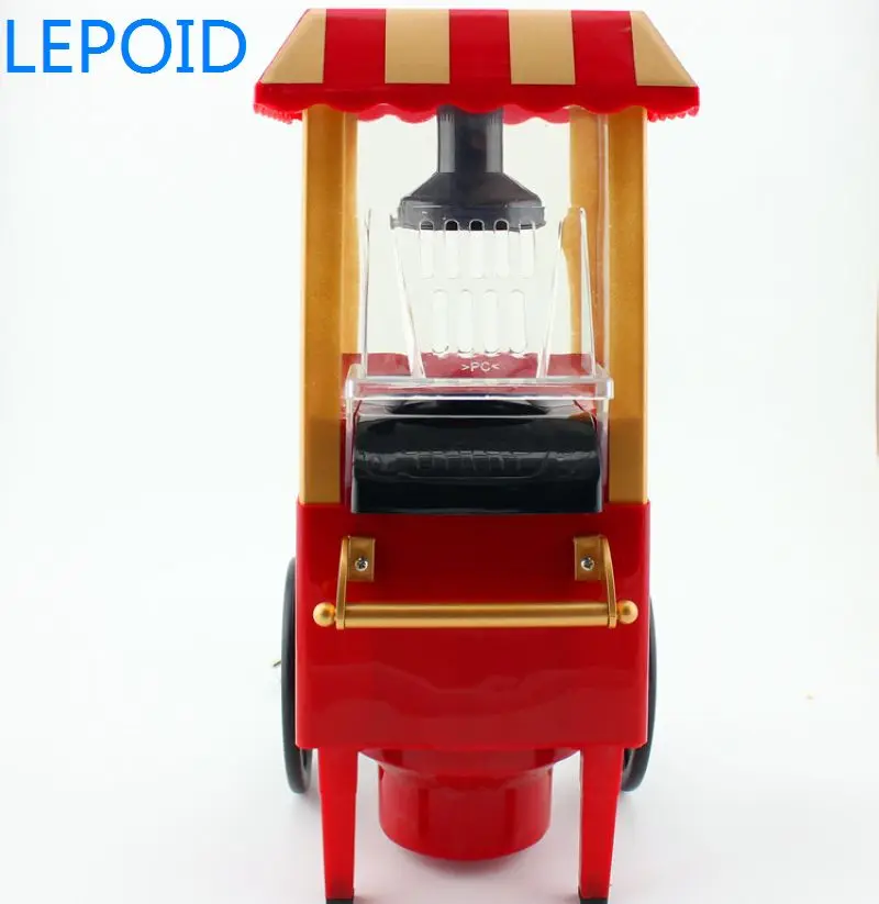 

LEPOID 220V Portable Retro Electric Popcorn Maker Automatic Mini Pop Corn Machine Household DIY Popper Machine Home Party Tool