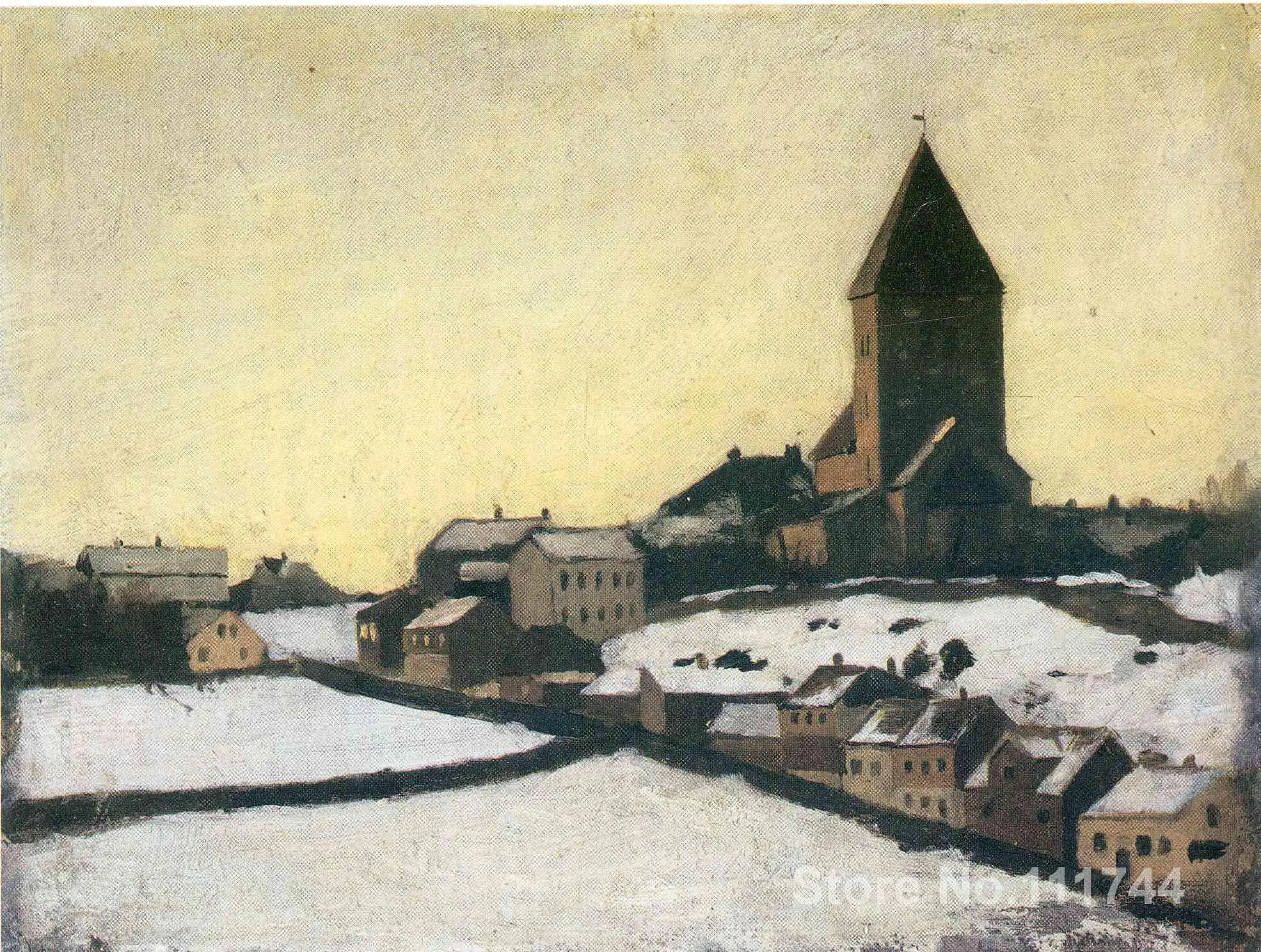 

Copy paintings of famous artist Old Aker Church Edvard Munch artwork High Quality Handmade