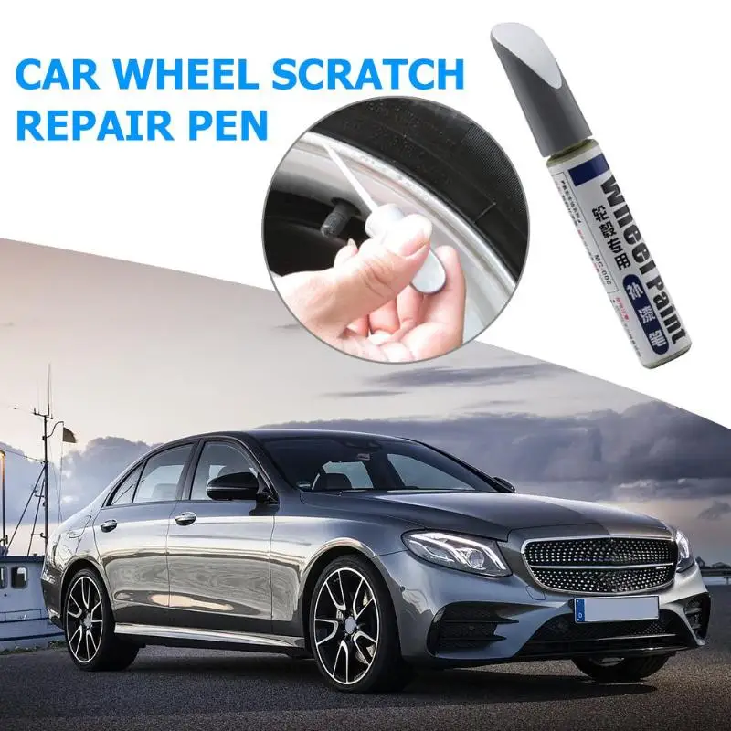 Car Paint Scratch Repair Pen Waterproof Auto Wheel Spoke Rim Paint Marker Pen Brush Paint Tyre Care