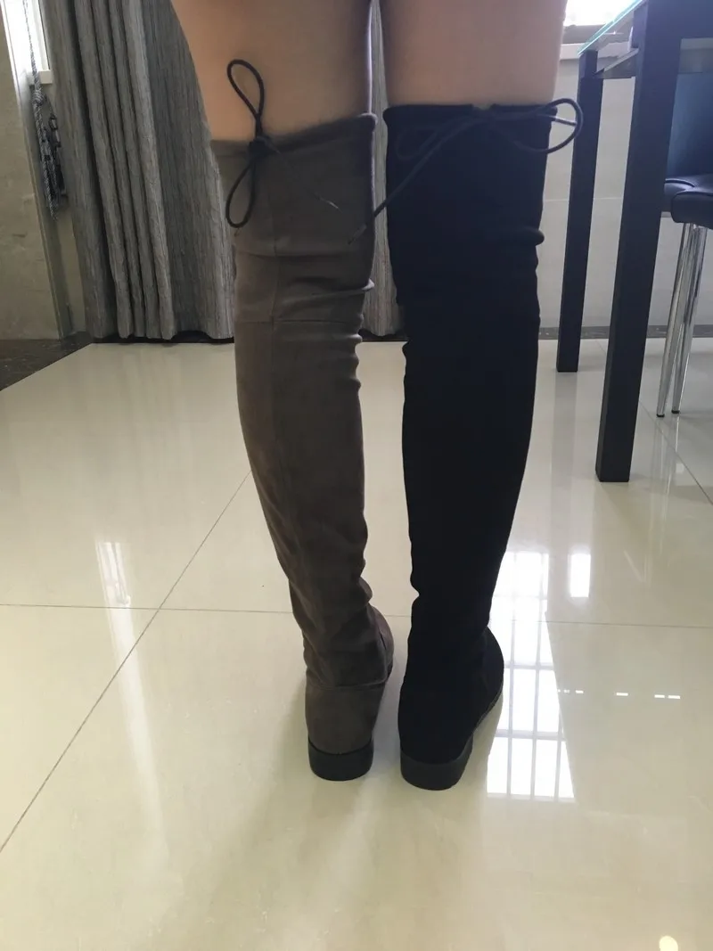 Women Over The Knee Boots Suede Thigh High Boots