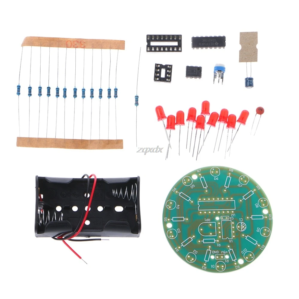 Электроникс 4017 светильник для бега воды DIY Kit NE555 светодиодный скачек дрессировки
