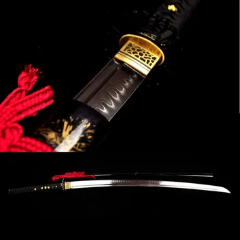 

Razor Sharp Japanese Battle Ready T10 Clay tempered Katana Sword Full Tang Hot!!