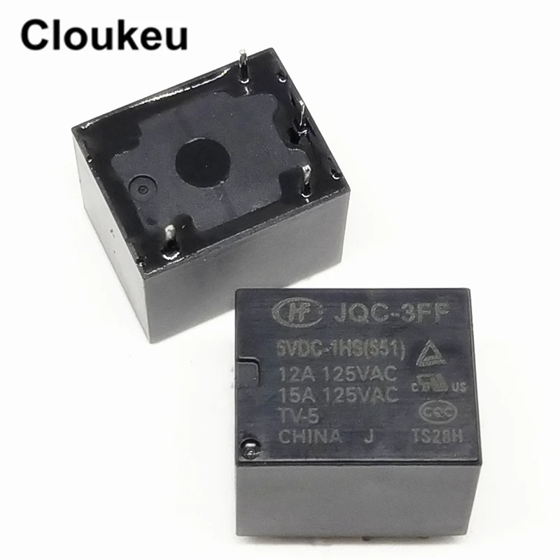 

JQC-3FF-5VDC-1HS 10A Relay DIP4 HF3FF-005-1HS