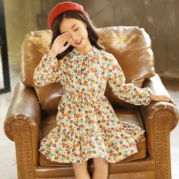 

2018 new spring autumn/winter/summer Girls Kids Boys Floral Dress comfortable cute baby Clothes Children Clothing