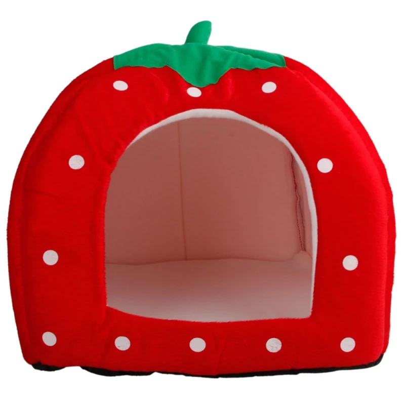 Soft-Cotton-Cute-Strawberry-Style-Multipurpose-Pets-Dog-Cat-House-Nest-Yurt-Size-L-Bright-Red_4_800x800