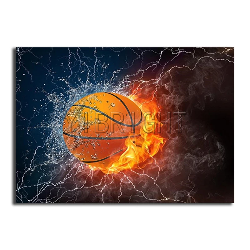 Full Round Diamond painting ball road DIY 3D Diamond mosaic basketball