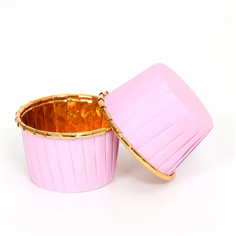 Алюминиевое покрытие Маффин кекс бумажный стаканчик маслостойкий Кекс Обертка лайнер для выпечки чашки свадебные кассеты Кондитерские форма для выпечки помадной глазури