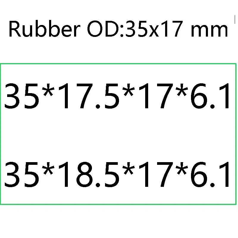 Replacment счетчик багажа колеса диаметр 45* 19 мм с оси 4 шт - Цвет: 35x17 mm