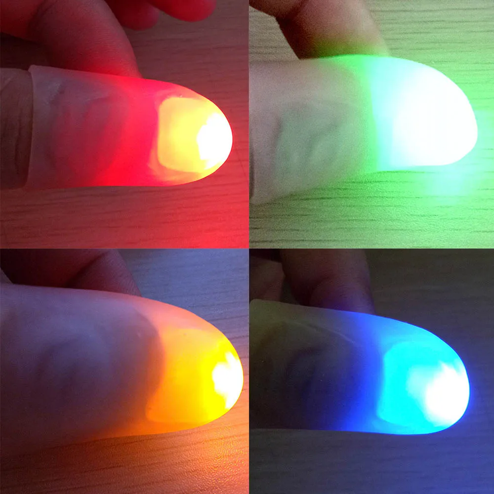 

Halloween Decoration Props Novelty Thumb Light Toys Party Jokes Gags Prop Toys Supplies Bright Finger Lights Christmas Gift Toy