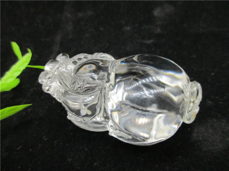Natural White Crytal Pixiu Crafts Lucky Feng Shui Home Decoration Room Office Desk Ornaments | Дом и сад