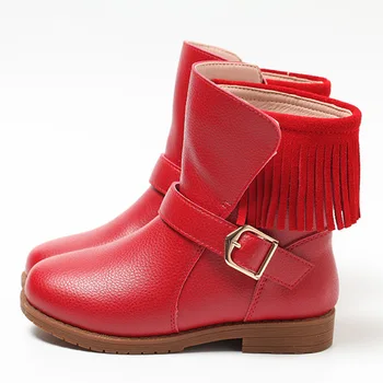 

Kids Shoes kids winter boots for girls leather snow boots laarzen meisjes kinder laarze chaussures fille hiver martin boots sale