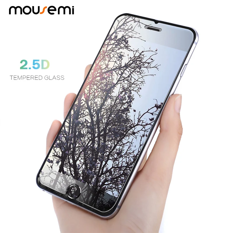 Mousmi 2.5D 9H стекло для iPhone 6 6s Plus защита стекла Apple X экрана закаленное 6s|Защитные