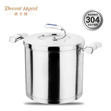 Производитель приличный moral Eumile из нержавеющей стали, укупоренный запас и кастрюли-пароварки двойной слой супер высокий горшок 304 пищевой