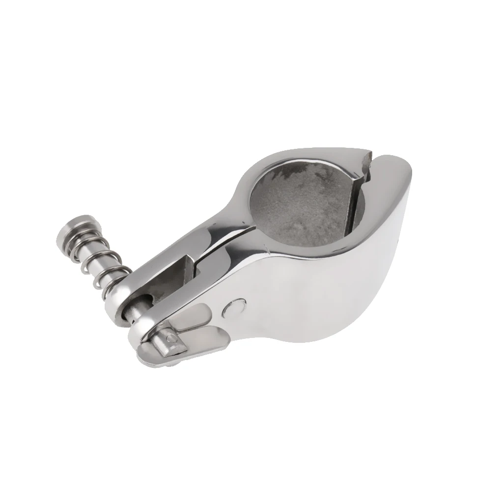 Boat Canopy Cover Fitting Clamp Mount Suits for 7/8'' 22MM OD Tube Hinged Marine Grade 316 Stainless Steel