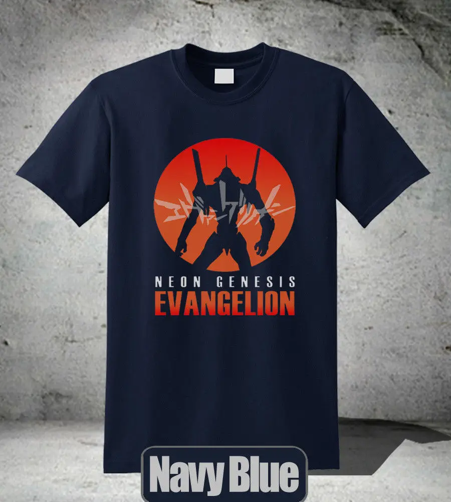 Neon genesis evangelion Футболка японии аниме сериал Новый Коротким Рукавом Прохладный 2 |
