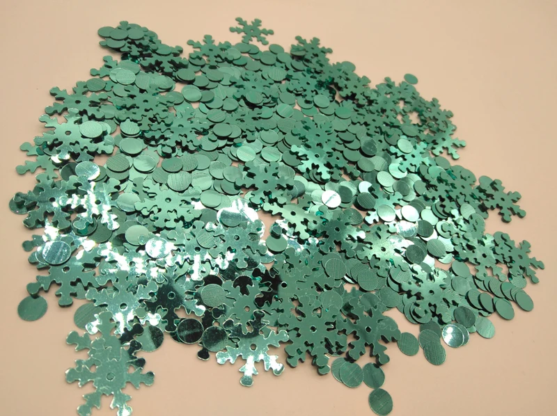 Snowflake dot mixed Aqua (2)