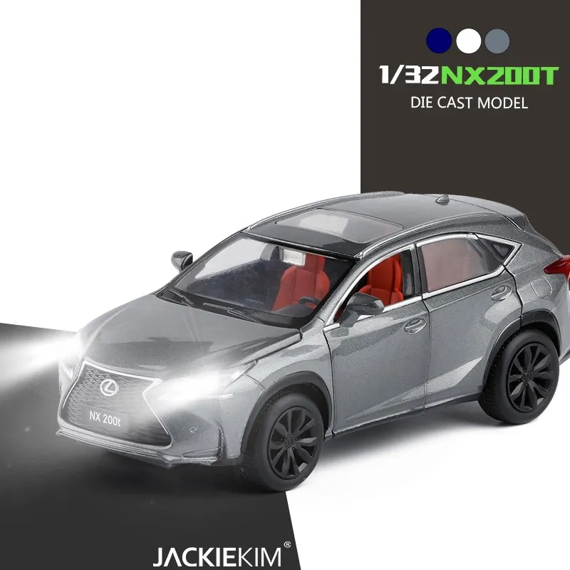 

1:32 Scale Lexus NX200T SUV Blue White Gray With Pull Back Muaical Flashing For Kids Toys Gifts Free Shipping