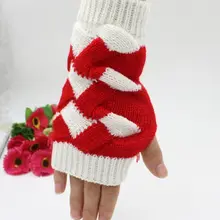 Новое поступление, зимние толстые вязанные перчатки-митенки, гетры 20 пар/лот, смешанные цвета#3894