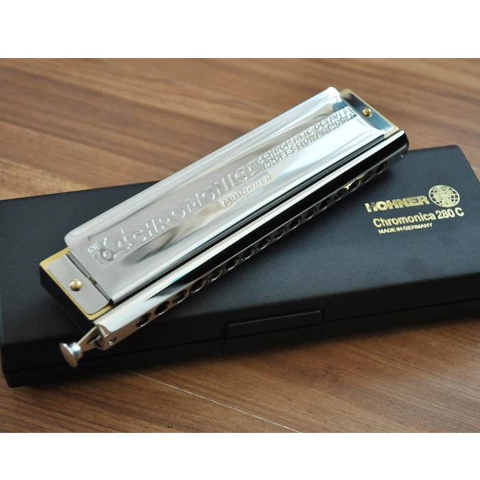 Hohner 280 Хроматическая губная гармоника Германия ABS гребень C Ключ рот Оганов губная гармоника Хроматическая 1664 кроматика армоника