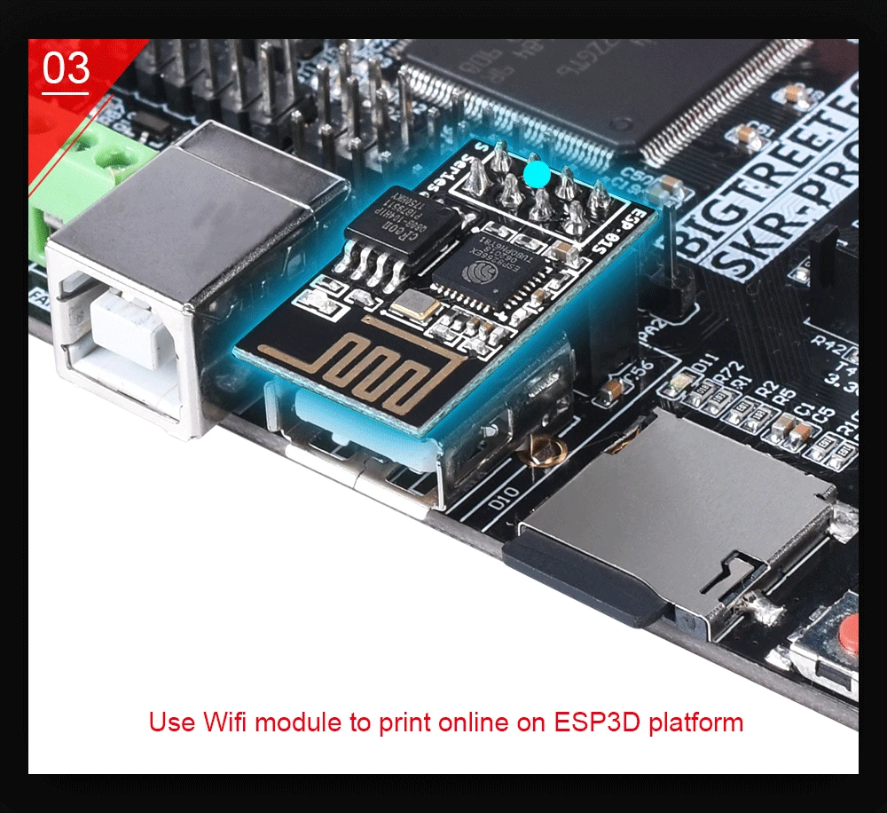 Bigtreetech Skr Pro Placa de Controle para Tmc2208 V1.1 Tmc2130 Uart Spi Upgrade 32 Bit Cnc 3d Placa da Impressora Dupla z -eixo Skr V1.3 12 Peças e acessórios em 3D