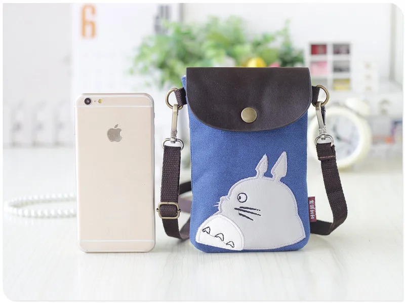 animados coelho totoro moeda mudança bolsa pequena
