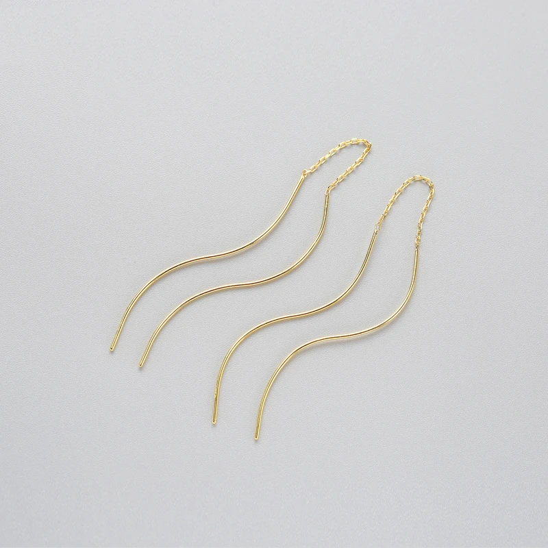 INZATT Minimalist Real 925 Sterling Silver Twisted Drop Earrings Trendy Anti-allergy Pin Women Jewelry Accessories For Lover - Image 2