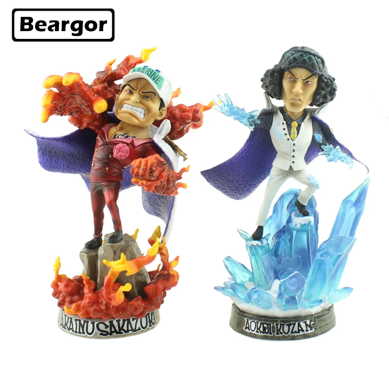 

8.5" One Piece Navy Senior General Sakazuki & Kuzan GK Statue Boxed 21.5cm PVC Action Figure Collection Model Doll Toys Gift