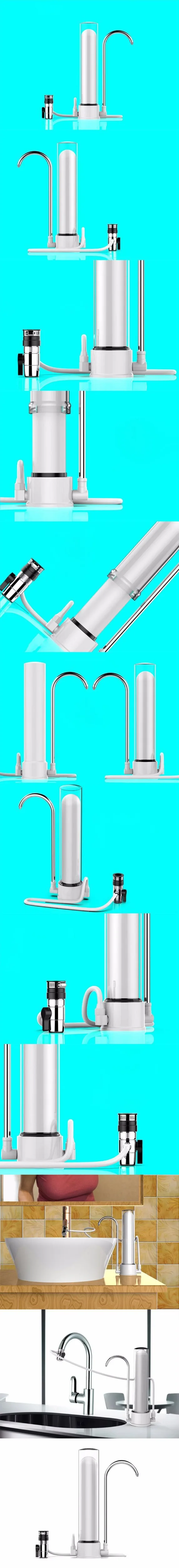 Home Faucet Water Purifier Visible Transparent Ceramic Filter Healthy Ceramic Cartridge Kitchen Desktop Water Tap