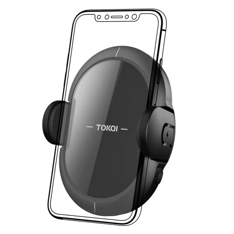 

QI wireless fast car charger for iphone 8 X XS Max XR for samsung S10 9 infrared automatic clamping charging phone dock charger