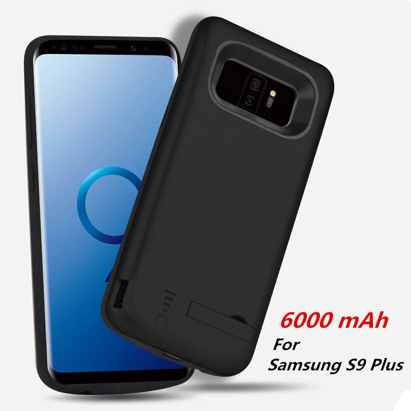 Портативный внешний аккумулятор зарядный чехол для Samsung S9 + чехлы батарей