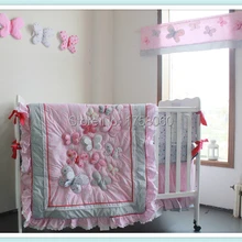 3D бабочка 6 шт аппликация с вышивкой для детской кроватки постельных принадлежностей