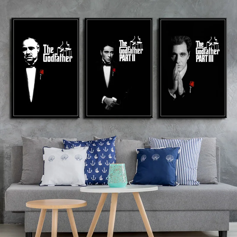 P048 серия фильма крестный отец Marlon Brando Al Pacino классический художественный Шелковый