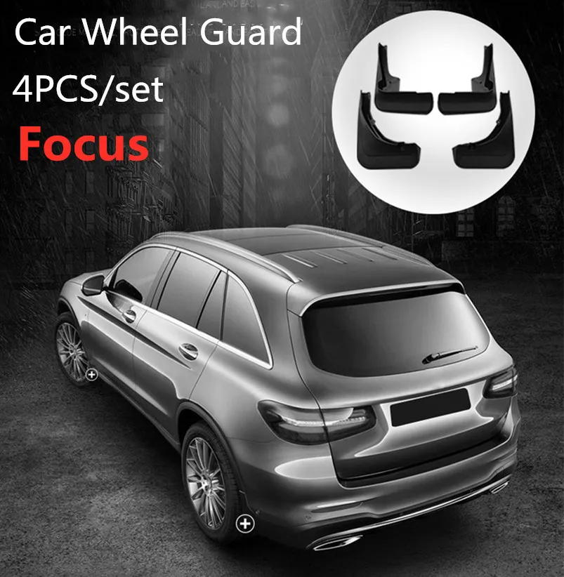 

4PCS Car Fender Mud Flaps Front Rear Mudguard Splash Guards Fender Mudflaps For Ford Focus Kuga Ecosport Edge Car Fenders