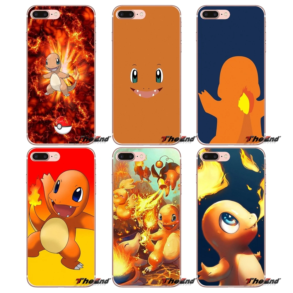 Мультфильм Аниме pokeom Charmander прозрачный ТПУ чехол для samsung Galaxy S3 S4 S5 мини S6 S7 край S8 S9