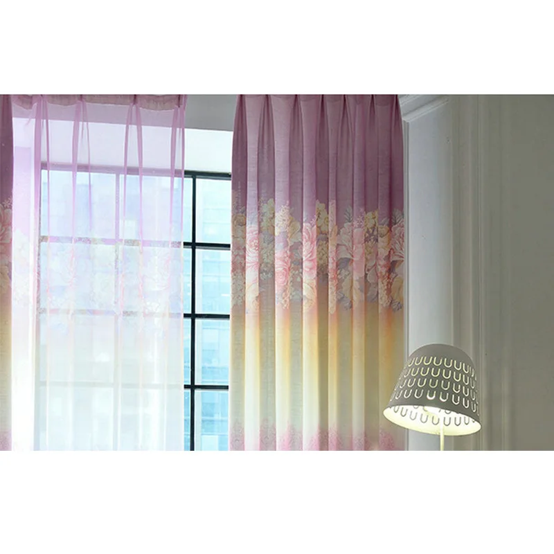 Rosa/azul princesa Cortinas para dormitorio Cortinas de flores para bebés Sala sombreado Cortinas decoración del hogar Rosa/azul princesa Cortinas para dormitorio Cortinas de flores para bebés Sala sombreado Cortinas decoración del hogar