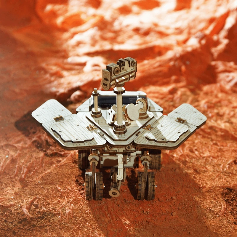Robotime подвижная игрушка Spirit Rover на солнечной энергии 3D DIY лазерная резка