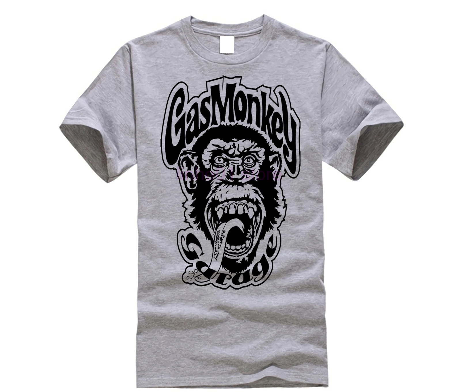 

gas shirt monkey Garage Logo Embroidered Patch Iron Sew Metal Heavy Punk Hard Rock Music Band Logo