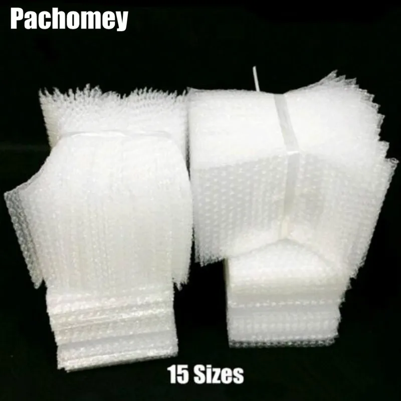 

50pcs/lot Air Cushion Seal Bubble Bag Wrap Inflatable Bag Polyethylene Packing Foam Shipping Gift Pack 15 Sizes PP060401