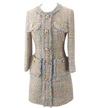 Юбка средней длины с бахромой в стиле ретро, Классическая и известная Женская Темперамент на осень и зиму