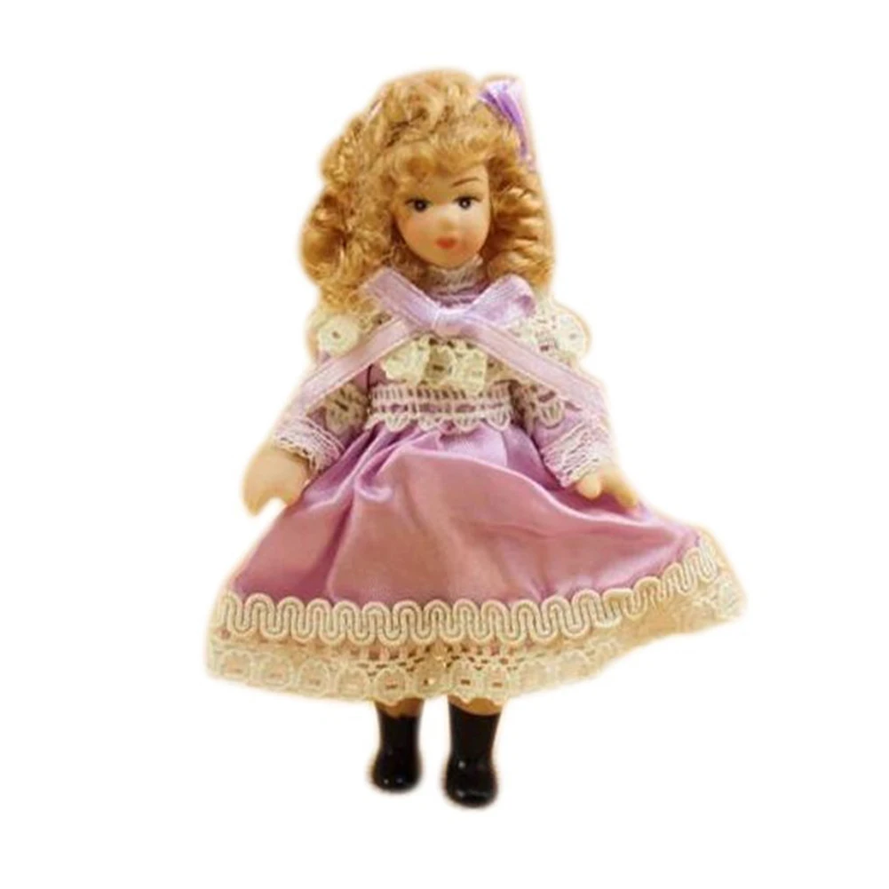 

HOT SALE Happy Family Mini Lovely Little Girl - 1;12 Dollhouse Miniature Furniture - Multicolor