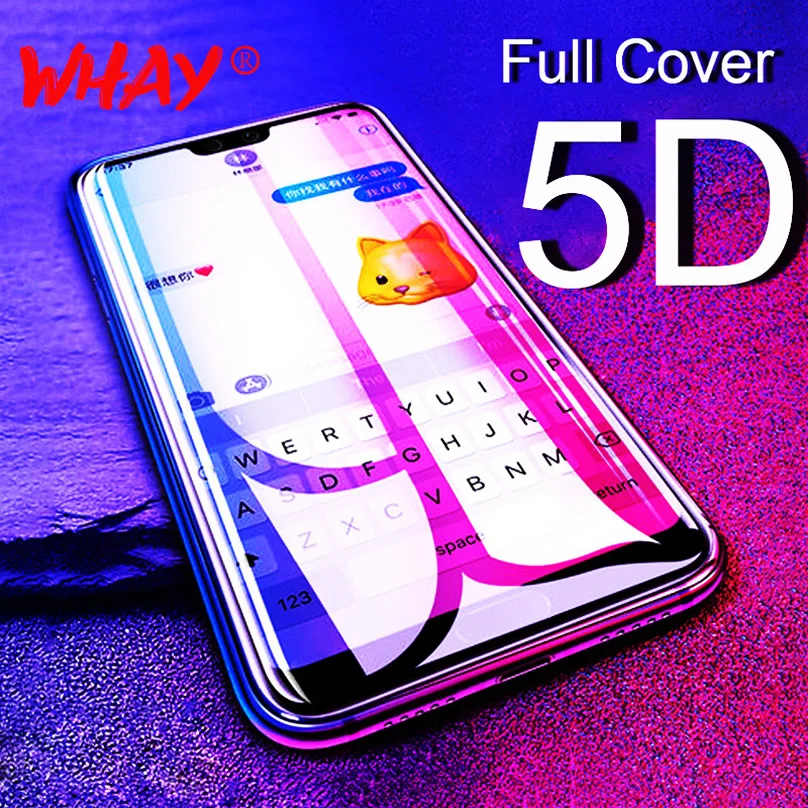 Защита экрана для 5D Huawei P20 Lite Стекло 9H полное покрытие круглый край Flim Для Pro P10 Mate 9